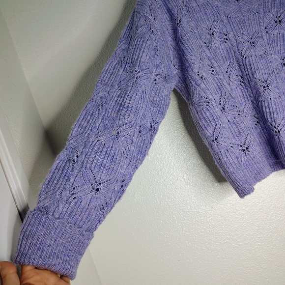 Democracy Women's V-Neck Plus Knit Sweater in Lavender Sz PL - Picture 5 of 12